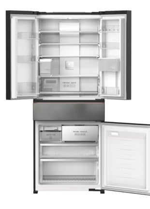 Panasonic 540L Premium Frosted Titanium Glass Design 4-door Refrigerator PRIME+ Edition