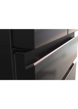 Panasonic 540L Premium Frosted Titanium Glass Design 4-door Refrigerator PRIME+ Edition