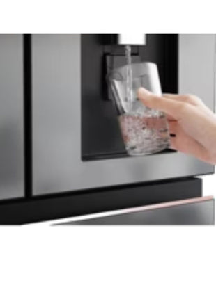 Panasonic 540L Premium Frosted Titanium Glass Design 4-door Refrigerator PRIME+ Edition