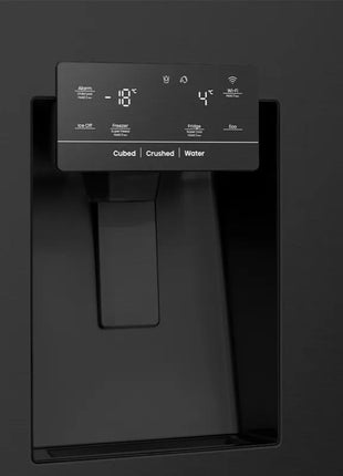 634L Side By Side Inverter Refrigerator Black Steel | Fridge SG