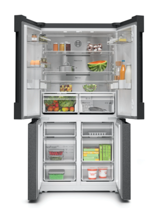 Bosch 605L Side by Side Refrigerator (Dark Inox)