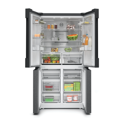 Bosch 605L Side by Side Refrigerator (Dark Inox)