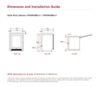 Vintec 44 Bot Dual Zone Wine Cabinet