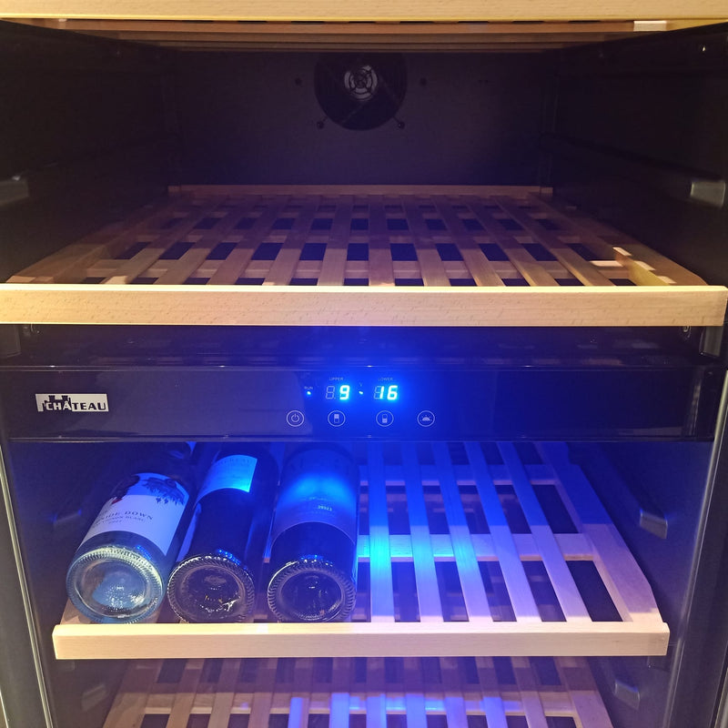 Chateau 155 Bot Dual Zone Wine Cabinet