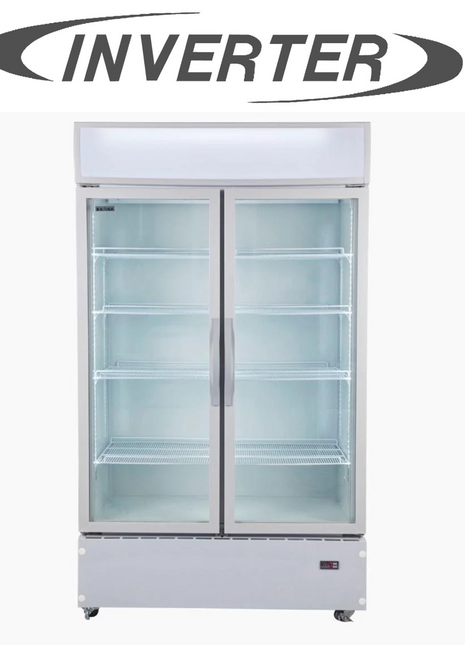 Kadeka 1100L Frost Free Inverter Showcase Chiller (2 Doors)