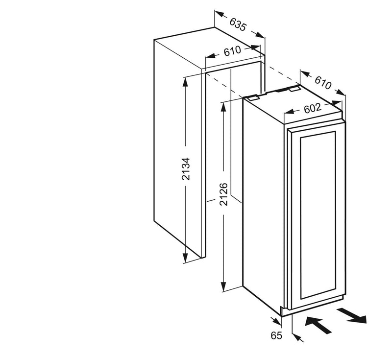 Liebherr 100 Bot Triple Zone Monolith Wine Cabinet