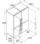 Liebherr 311L Side-by-Side Fridge Freezer