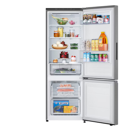 LG 335L Smart Inverter Compressor™ Bottom Mount Fridge in Prime Silver