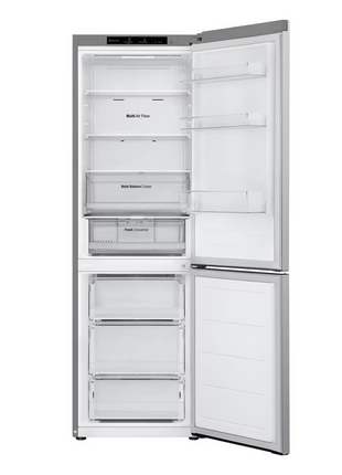 LG 344L Smart Inverter Compressor™ Bottom Mount Fridge in Prime Silver