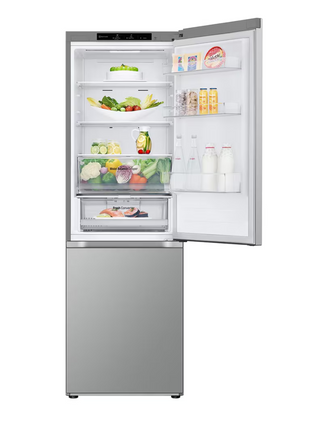 LG 344L Smart Inverter Compressor™ Bottom Mount Fridge in Prime Silver