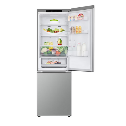 LG 344L Smart Inverter Compressor™ Bottom Mount Fridge in Prime Silver