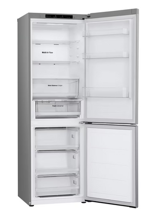 LG 344L Smart Inverter Compressor™ Bottom Mount Fridge in Prime Silver