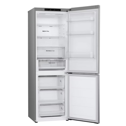 LG 344L Smart Inverter Compressor™ Bottom Mount Fridge in Prime Silver