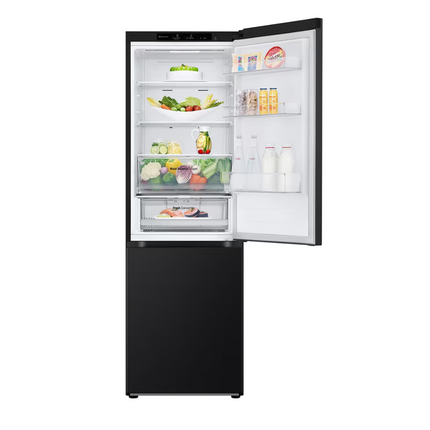 LG 344L Smart Inverter Compressor™ Bottom Mount Fridge in Essence Matte Black