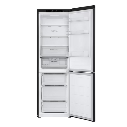 LG 344L Smart Inverter Compressor™ Bottom Mount Fridge in Essence Matte Black