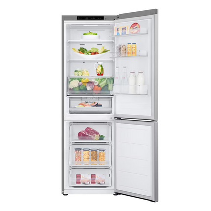LG 344L Smart Inverter Compressor™ Bottom Mount Fridge in Prime Silver