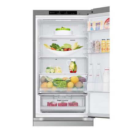 LG 344L Smart Inverter Compressor™ Bottom Mount Fridge in Prime Silver