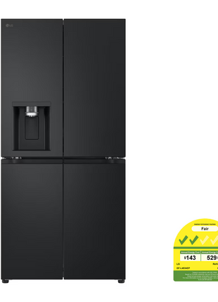 LG 427L Multi-Door Bottom Freezer in Essence Black Steel