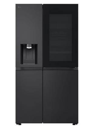LG 628L InstaView® Side by Side Refrigerator Essence Black Steel
