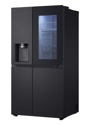 LG 628L InstaView® Side by Side Refrigerator Essence Black Steel