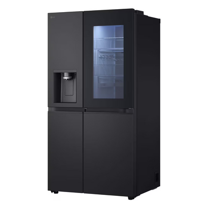 LG 628L InstaView® Side by Side Refrigerator Essence Black Steel