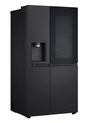 LG 628L InstaView® Side by Side Refrigerator Essence Black Steel