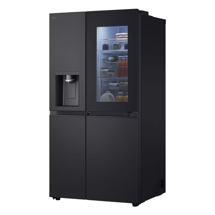 LG 628L InstaView® Side by Side Refrigerator Essence Black Steel