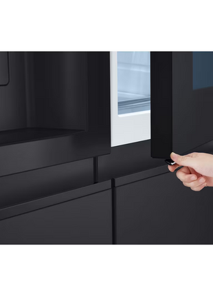 LG 628L InstaView® Side by Side Refrigerator Essence Black Steel