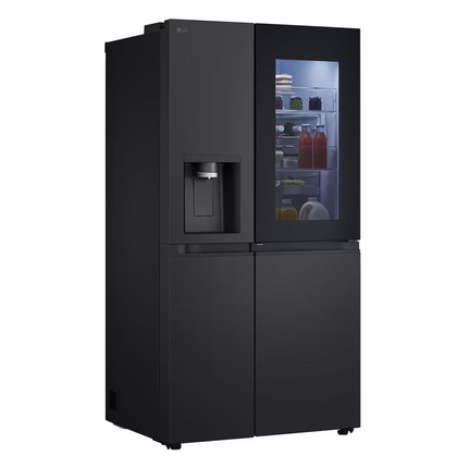 LG 628L InstaView® Side by Side Refrigerator Essence Black Steel