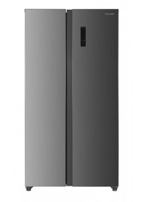 Sharp 521L Side by Side Refrigerator in Silver