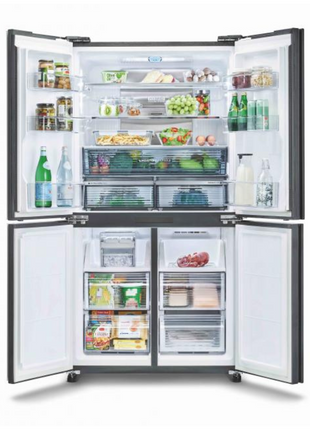 Sharp 567L Multi-Door Refrigerator Fridge in Dark Silver