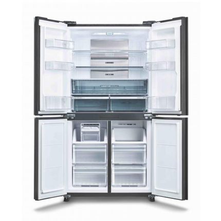 Sharp 567L Multi-Door Refrigerator Fridge in Dark Silver