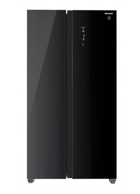 Sharp 599L Side by Side Refrigerator in Black