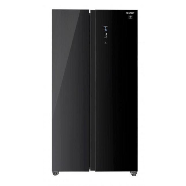 Sharp 599L Side by Side Refrigerator in Black