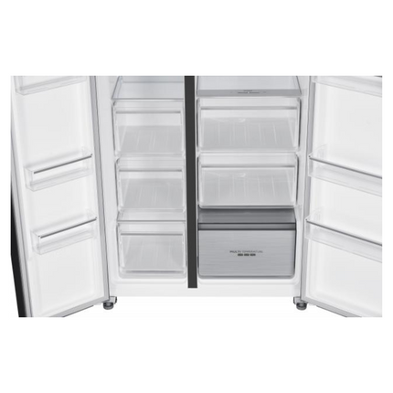 Sharp 599L Side by Side Refrigerator in Black