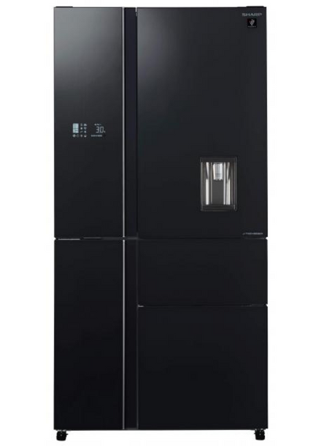 Sharp 650L Multi-Door Refrigerator Fridge in Black