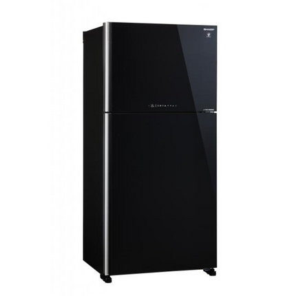 Sharp 600L 2 Door Refrigerator in Black
