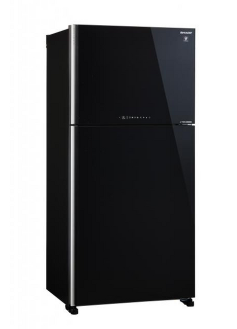 Sharp 600L 2 Door Refrigerator in Black