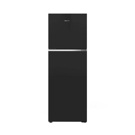 Hisense 327L Top Mount Inverter Refrigerator Black Glass