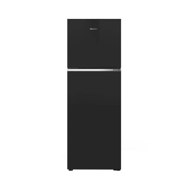 Hisense 327L Top Mount Inverter Refrigerator Black Glass