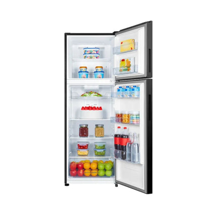 Hisense 327L Top Mount Inverter Refrigerator Black Glass