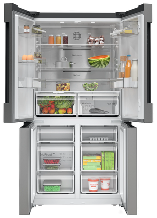 Bosch 605L Side by Side Refrigerator (Stainless Steel)
