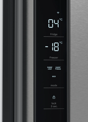 Bosch 605L Side by Side Refrigerator (Stainless Steel)