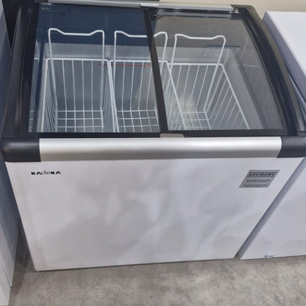 Kadeka 165L Sliding Glass Door Showcase Chest Freezer