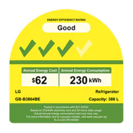 LG 386L Smart Inverter Compressor™ Fridge in Beige | FridgeSG
