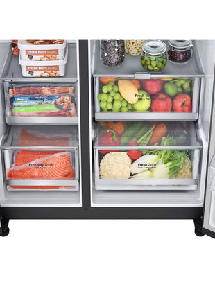 LG 617L Smart Inverter Compressor™ Side by Side Refrigerator | FridgeSG