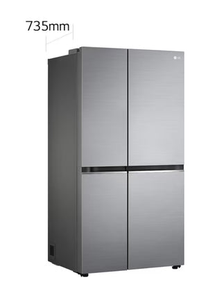 LG 647L Linear Compressor Side by Side Refrigerator in Platinum Silver | FridgeSG