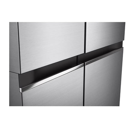 LG 647L Linear Compressor Side by Side Refrigerator in Platinum Silver | FridgeSG
