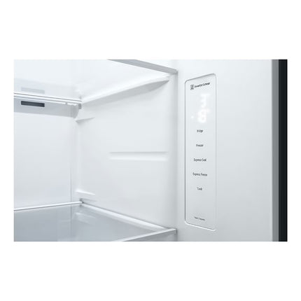 LG 647L Linear Compressor Side by Side Refrigerator in Platinum Silver | FridgeSG