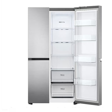 LG 647L Linear Compressor Side by Side Refrigerator in Platinum Silver | FridgeSG